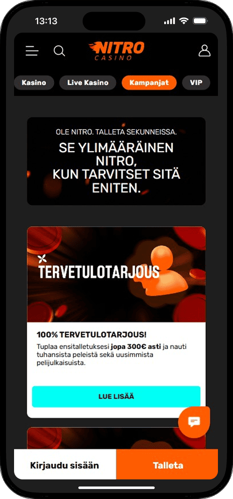 Nitro Casinon Kampanjat